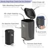 Meegood 18L 4.76-Gallon Heavy-Duty Stainless Steel Dog Waste Trash Can