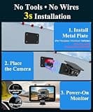VEKOOTO VK7 Pro Magnetic Solar Wireless Backup Camera with 7" IPS Touchscreen