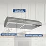 Broan-NuTone Glacier 30-Inch Under-Cabinet Range Hood, 375 CFM, 1.5 Sones