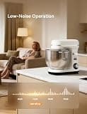 Neretva 6.34-Quart Professional DC Motor Stand Mixer with Retro Aesthetics