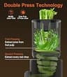 URVIBY Cold Press Masticating Juicer Machine with 5.3-Inch Large Chute