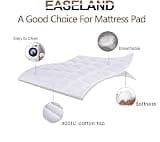 EASELAND Pillow Top Quilted Down Alternative Mattress Pad, Twin XL Size