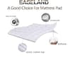 EASELAND Pillow Top Quilted Down Alternative Mattress Pad, Twin XL Size