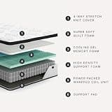 Signature Design by Ashley Chime 12-Inch Pocketed Hybrid Mattress, King