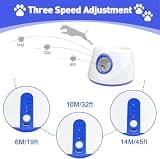 XIMUSON Automatic USB-Rechargeable Dog Ball Launcher for Small & Medium Breeds