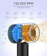 Cosy Companions High-Speed Ionic Hair Dryer with 150,000 RPM Brushless Motor