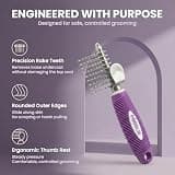 Poodle Dematting Fur Rake Comb Brush for Dogs and Cats Heavy Duty Tool