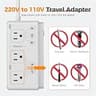 TESSAN 7-in-1 2000W Travel Voltage Converter and Plug Adapter Combo Unit