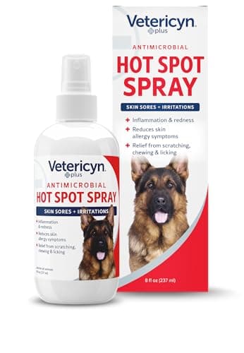 Vetericyn Plus Antimicrobial Hot Spot Spray for Dog Skin & Paw Irritations, 8 Oz