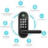 Sifely Fingerprint Smart Door Lock with Keypad and Bluetooth App Control