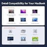 TobenONE 17-in-2 MacBook Pro Docking Station Stand with 150W Power Adapter