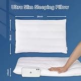 Minupwell Ultra Flat 2.5-Inch Medium-Firm Pillow with 100% Cotton Cover