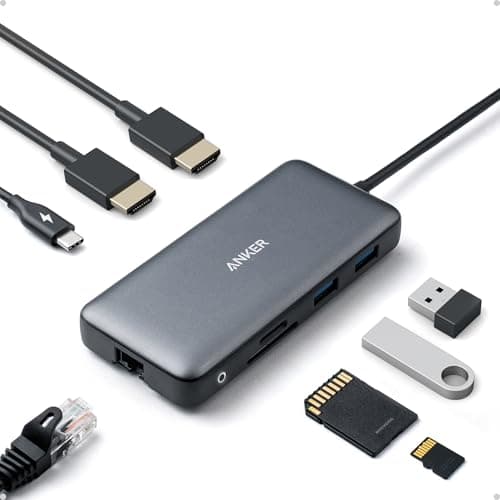 Anker 8-in-1 Dual Monitor USB-C Hub with 85W Power Delivery and Ethernet