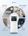 Temprium Smart Portable Air Conditioner with App and Voice Control, 8,000 BTU
