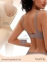 Vertvie Seamless Wireless Push-Up Bra with 3D Molded Cups and Full Coverage