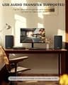 Active Stereo Bookshelf Speakers 36W RMS with Bluetooth 5.4 and AUX Input