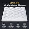 DOWNCOOL 3-Inch Quilted Memory Foam Mattress Topper with Mesh Sides Queen