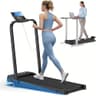 Cardirun 2-in-1 Under-Desk Walking Pad & Treadmill with 10% Manual Incline