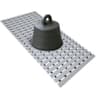 Heavy-Duty Grey Weighted Non-Slip TPE Bathtub Mat for Textured Surfaces