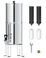 Waterdrop TK-FS Stainless Steel Countertop Gravity Water Filter System with Stand