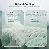 Bedsure Queen Waffle Weave Bamboo Rayon and Cotton Blend Cooling Blanket