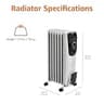 Amazon Basics B07HGFB3FQ 1500W Portable Manual Oil Radiator Space Heater