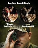 TAKENJOY HM7 1200-Yard Hunting Laser Rangefinder with Red LCD Display