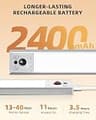 EZVALO 2-Pack 10-Inch Under Cabinet Lights with USB-C and Motion Sensor