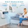 COWSAR 12,000 BTU U-Shaped Bracket-Free Window Air Conditioner System
