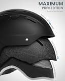 OutdoorMaster Kelvin II Protective Snow Helmet and Bluetooth Audio Set