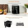 Tastee 5.5-Quart Ceramic Air Fryer with Smart Temperature Cooking Probe