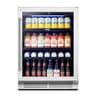 Yeego 24-Inch Built-In Beverage Refrigerator, 180-Can Capacity Glass Door