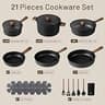 CAROTE 16-Piece Titanium-Reinforced Ceramic Nonstick Cast Aluminum Cookware Set