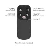 PuraFlame Klaus Traditional Electric Fireplace Insert with Sound Effects