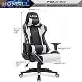 Homall Classic High Back Racing Style PU Leather Computer Gaming Desk Chair