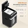 Bonsaii 200-Sheet Auto Feed Heavy Duty Shredder, Cross-Cut P-4 Security