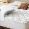 Bedlore 4-Inch Dual Layer Gel Memory Foam Mattress Topper for King Beds