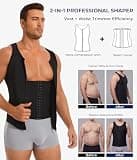 TAILONG Men's Double Layer Slimming Body Shaper Chest Compression Tank Top