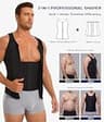 TAILONG Men's Double Layer Slimming Body Shaper Chest Compression Tank Top