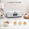 Suteck 2-Quart Capacity Stainless Steel Yogurt Maker with 48-Hour Digital Timer