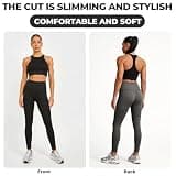 RIHUALS Women's Anti-Cellulite 3D Compression Leggings with Support Bands