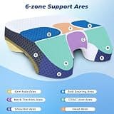 SAHEYER Memory Foam Side Sleeper Bed Pillow with Unique 2-in-1 Arm Holes