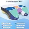 SAHEYER Memory Foam Side Sleeper Bed Pillow with Unique 2-in-1 Arm Holes