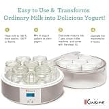 Euro Cuisine YMX650 Digital Automatic Yogurt Maker with 7 Glass Jars