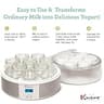 Euro Cuisine YMX650 Digital Automatic Yogurt Maker with 7 Glass Jars