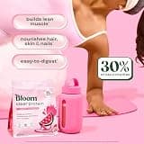 Bloom Nutrition Clear Whey Isolate & Collagen Protein, Strawberry Watermelon