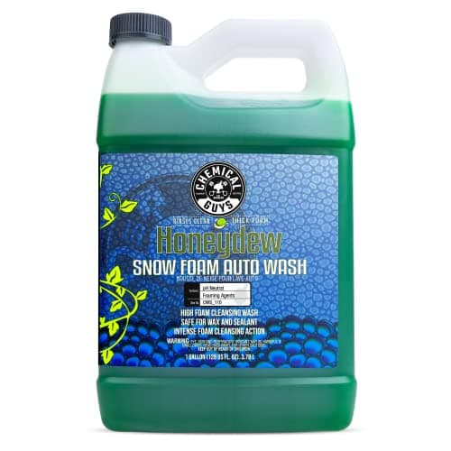 Chemical Guys Honeydew Snow Foam High-Lubricity Auto Wash Cleanser, 128 oz Gallon
