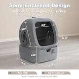 UPFAS Automatic Cat Litter Box with Smart App Integration & Weight Track