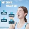 inoviva 40-Pound Chewable Pellet Nugget Ice Machine in Black Stainless