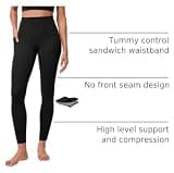 IUGA High-Waisted Compression Leggings with Pockets and PowerTight Fabric